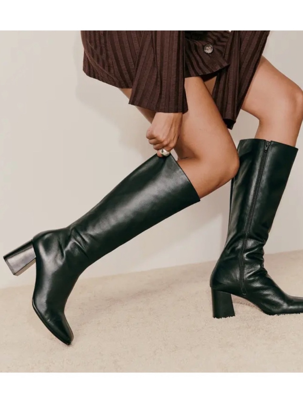 Reformation Nylah Tall Leather Boot Size 10